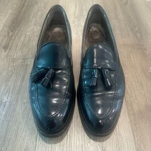 Alden 660 Black Leather Tassel Loafers Aberdeen Goodyear Welted Slip On Size 12